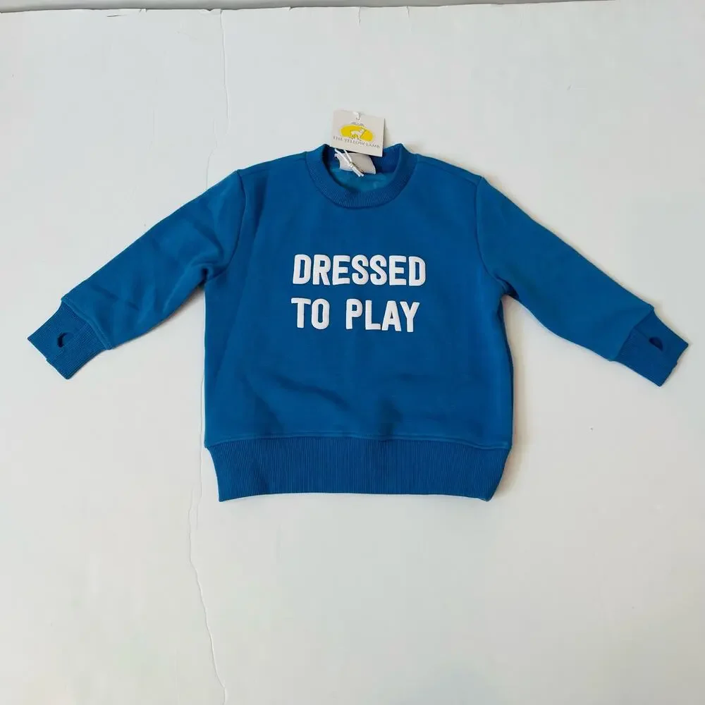 NWT The Yellow Lamb 2T Ballgame Blue Sweatsuit Set